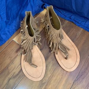 Steve Madden Fringe Sandals size 9